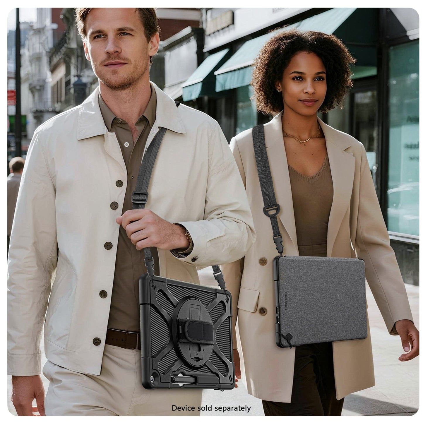Microsoft Surface Pro 12-inch Case - Heavy-Duty with Hand & Shoulder Strap | Raider-X Series