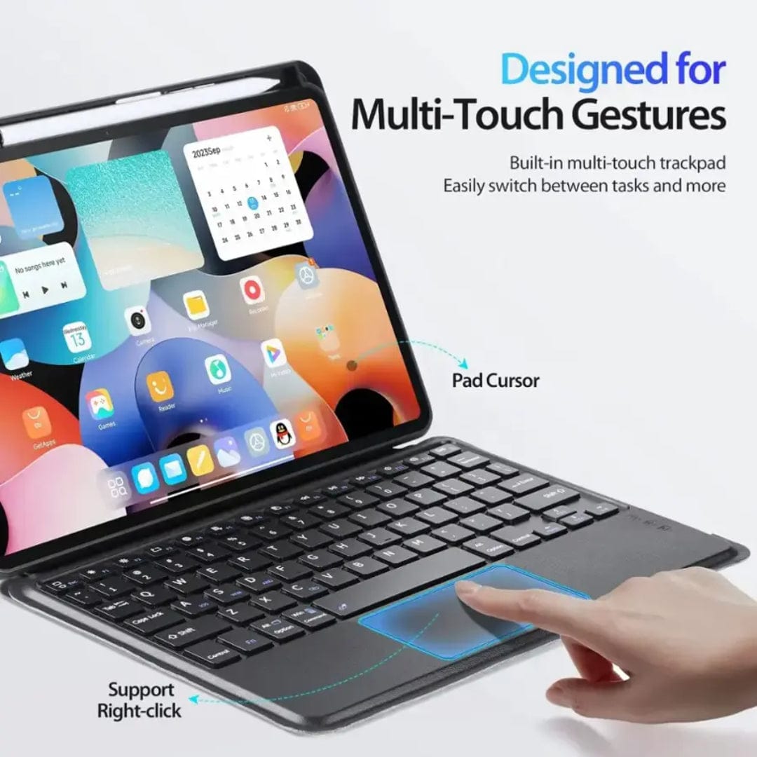Samsung Galaxy Tab S10 FE+ Keyboard Case with Track Pad - ProTouch Slim Design | Navigation Series
