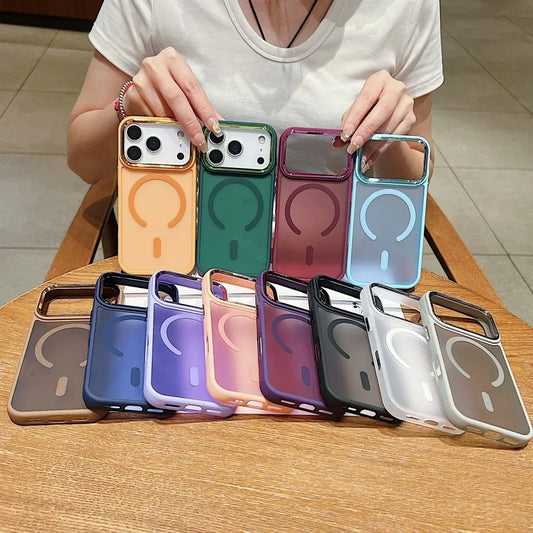 Ultra Thin For Magsafe Wireless Charge Clear Phone Case For iPhone