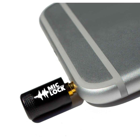 Mic-Lock 3.5mm Single-Ended Microphone Blocker Black