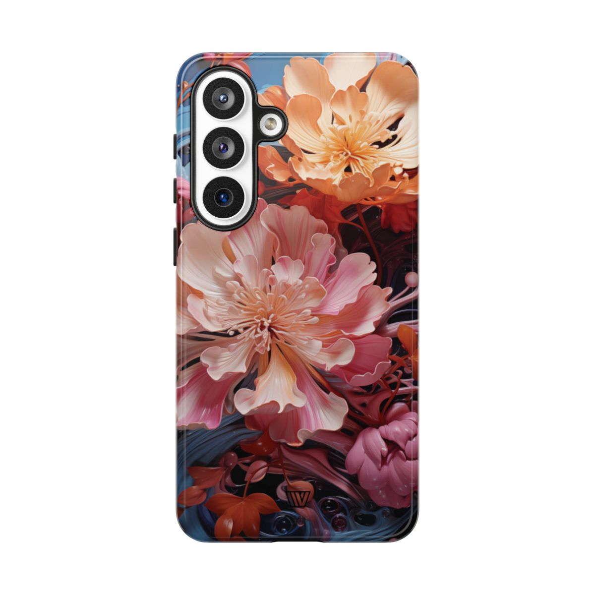 PAINT SWIRL FLOWERS | Tough Phone Case