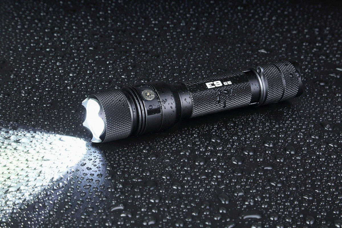 E9 GEN5 Long Throw- 3,000 Lumen  388 Meter  Tactical EDC Flashlight