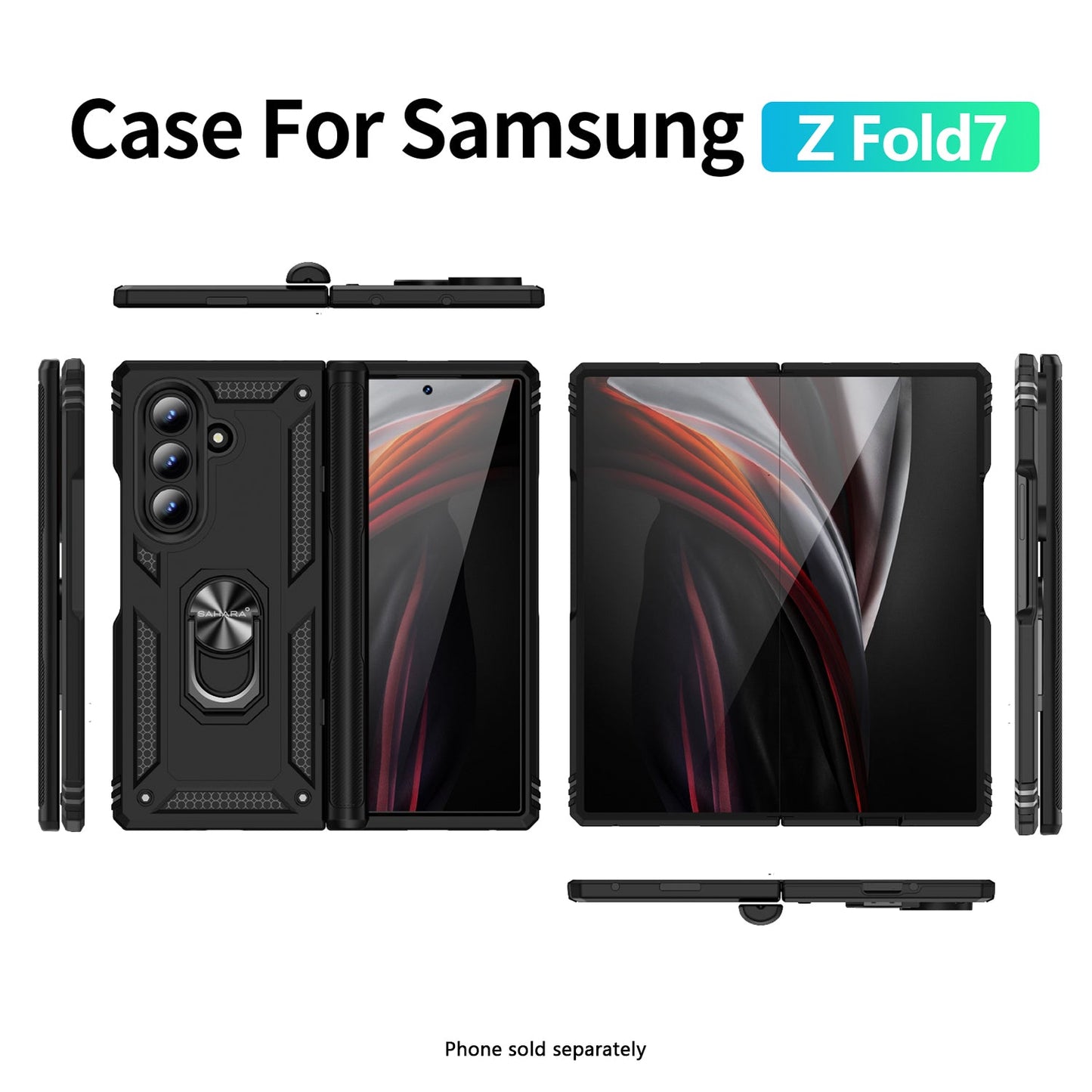 Samsung Galaxy Z Fold7 Heavy Duty Case - Kickstand, Shock-Absorbing Design  | Raider Series