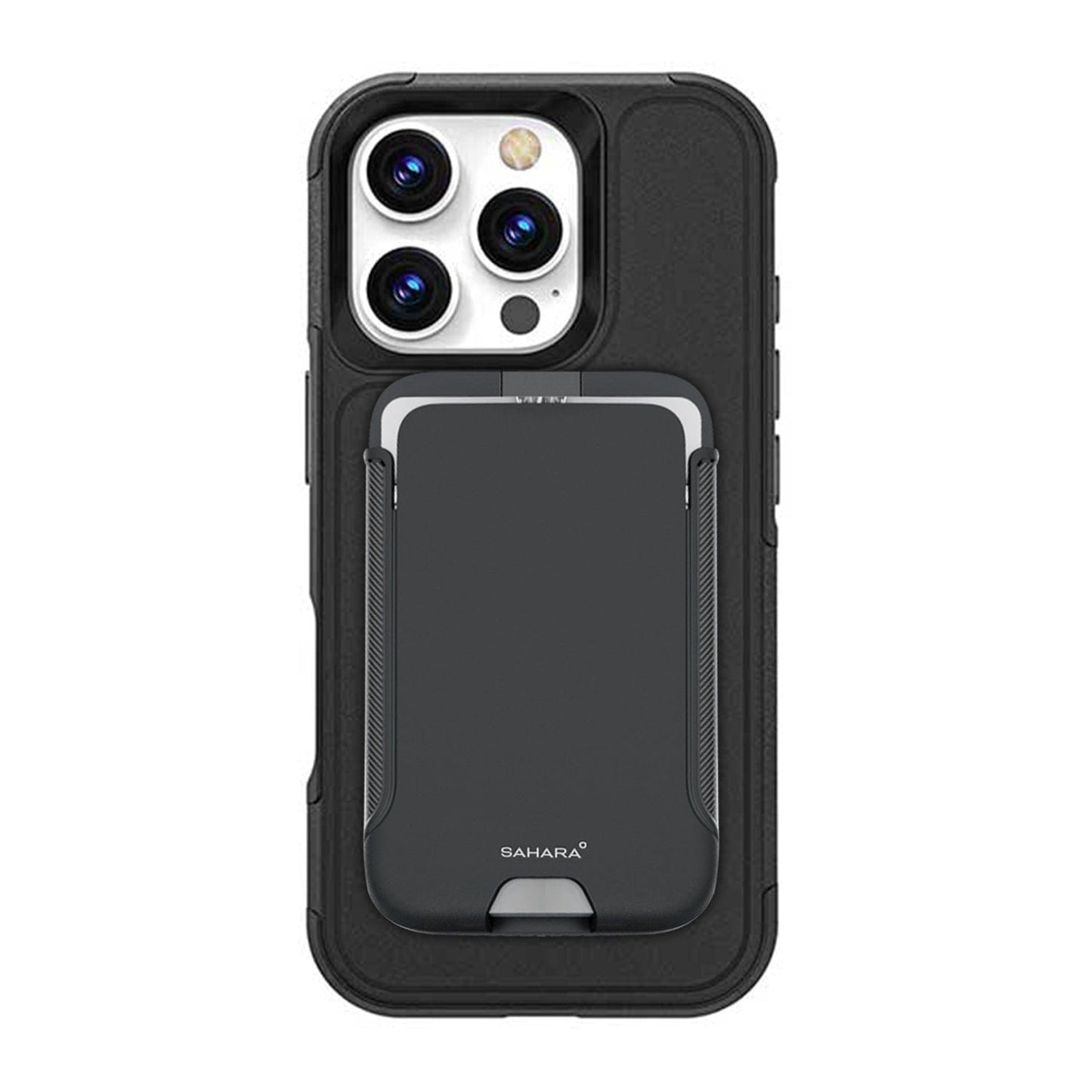 iPhone 16 Pro Rugged Wallet Case with Kickstand - MagSafe, Card Holder | Raider Series