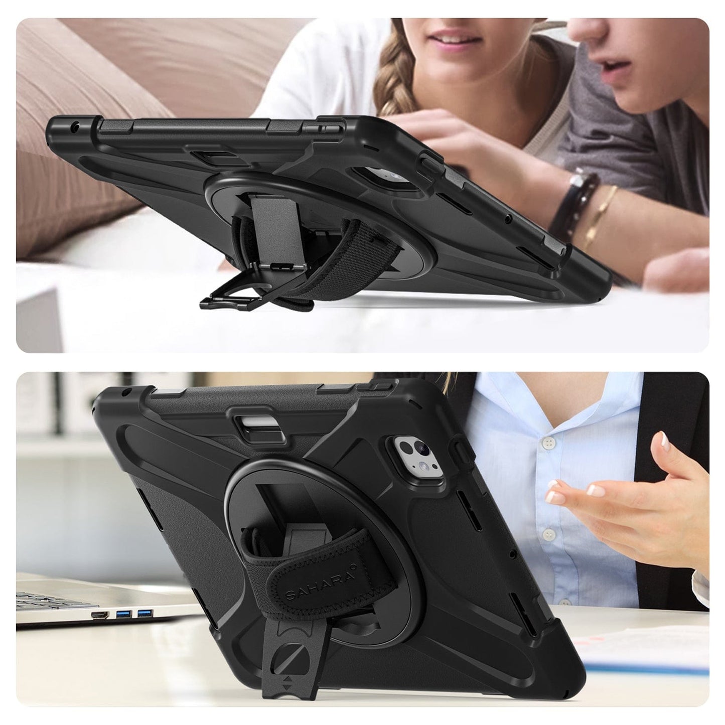 iPad Pro 11-inch (M4 2024 / M5 2025) Case - Heavy-Duty with Hand Strap | Raider-X Series