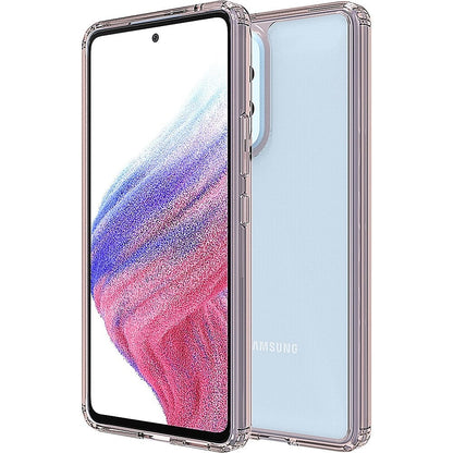 Hybrid-Flex Hard Shell Case for Samsung Galaxy A53 5G - Clear/Rose Gold