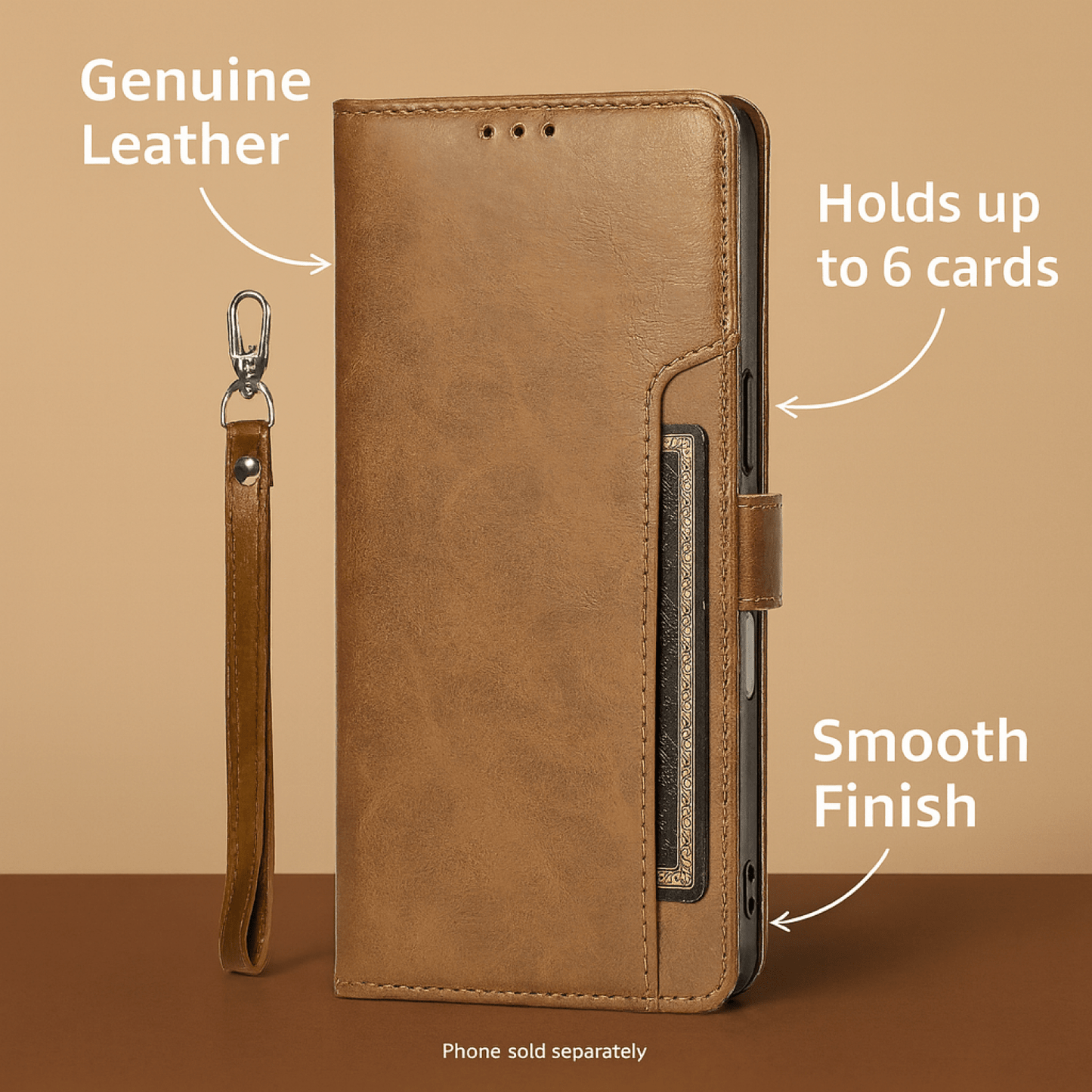 iPhone Air Case - Leather Folio Wallet | Indy Series