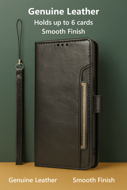 iPhone 17 Pro Case - Leather Folio Wallet | Indy Series