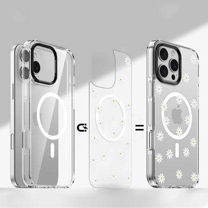 iPhone 16 Pro Max Case with Swappable Floral & Marble Designs - Wireless Charging | Inspire Series