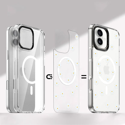 iPhone 16 Floral Design Case with Swappable Back - Wireless Charging | Inspire Series