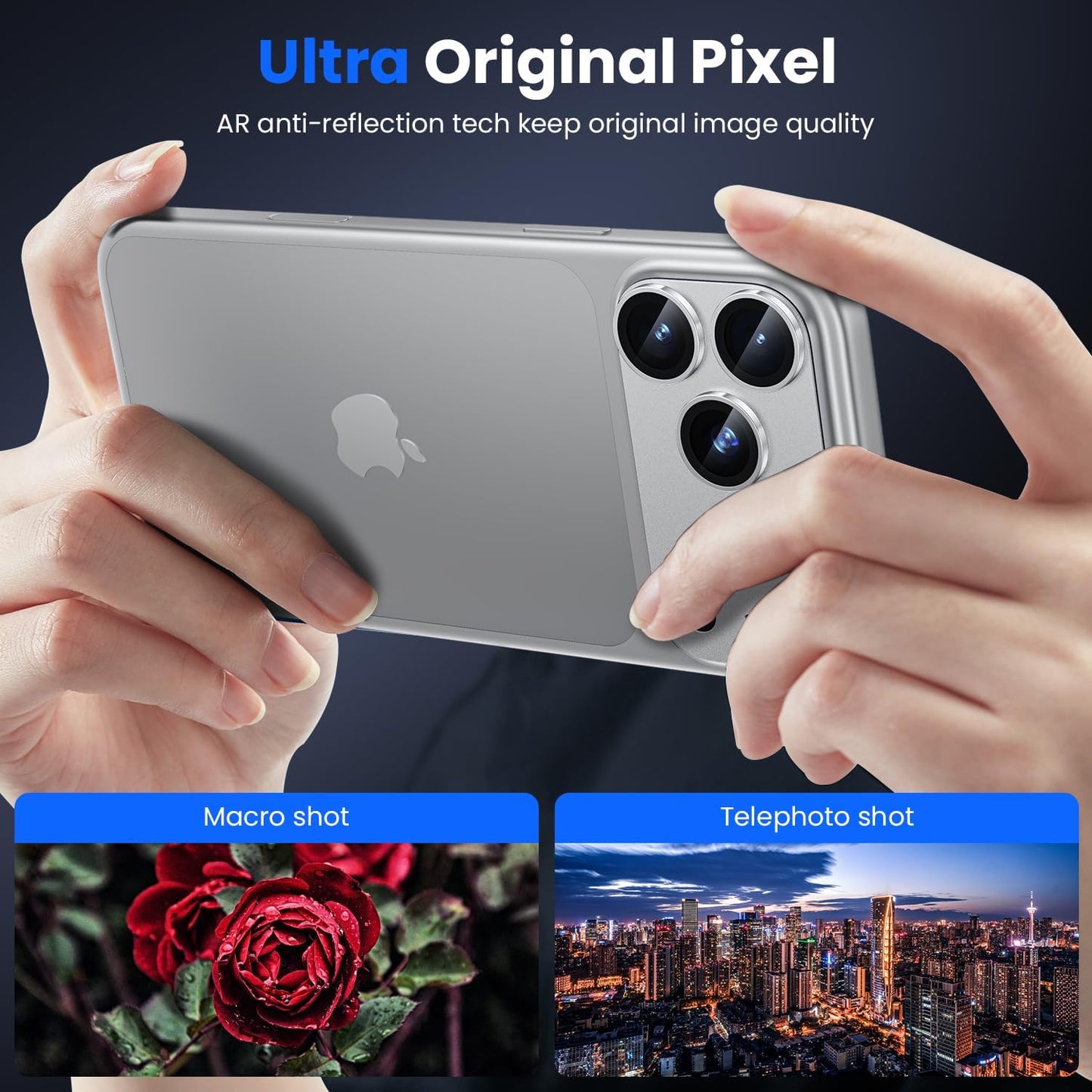 iPhone 17 Pro Camera Protector - Strong Titanium (2-Pack) | ZeroDamage