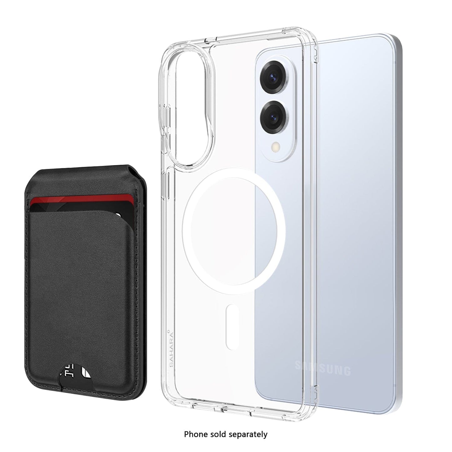 Samsung Galaxy S25 Edge Clear Case – Wallet, Anti-Slip Grip | Venture Series