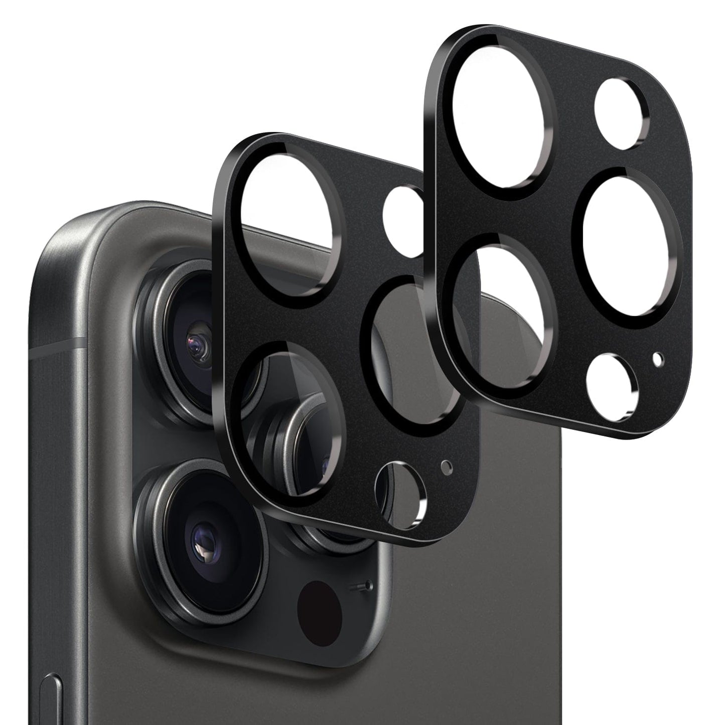 iPhone 15 Pro/Pro Max Camera Lens Protector - Ultra-Clear Glass, 2-Pack | ZeroDamage