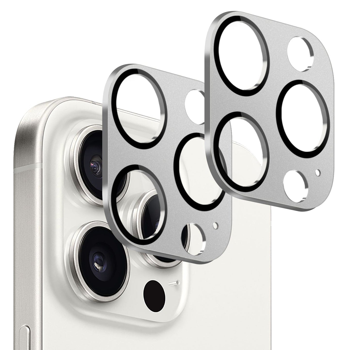 iPhone 15 Pro/Pro Max Camera Lens Protector - Ultra-Clear Glass, 2-Pack | ZeroDamage