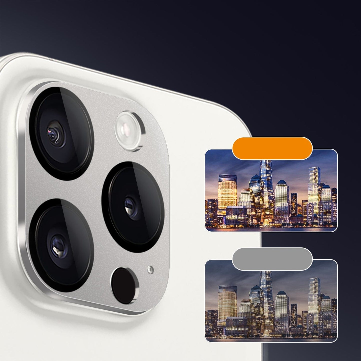 iPhone 15 Pro/Pro Max Camera Lens Protector - Ultra-Clear Glass, 2-Pack | ZeroDamage
