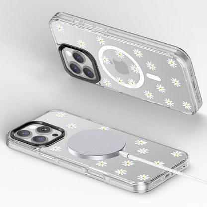 iPhone 16 Pro Max Case with Swappable Floral & Marble Designs - Wireless Charging | Inspire Series