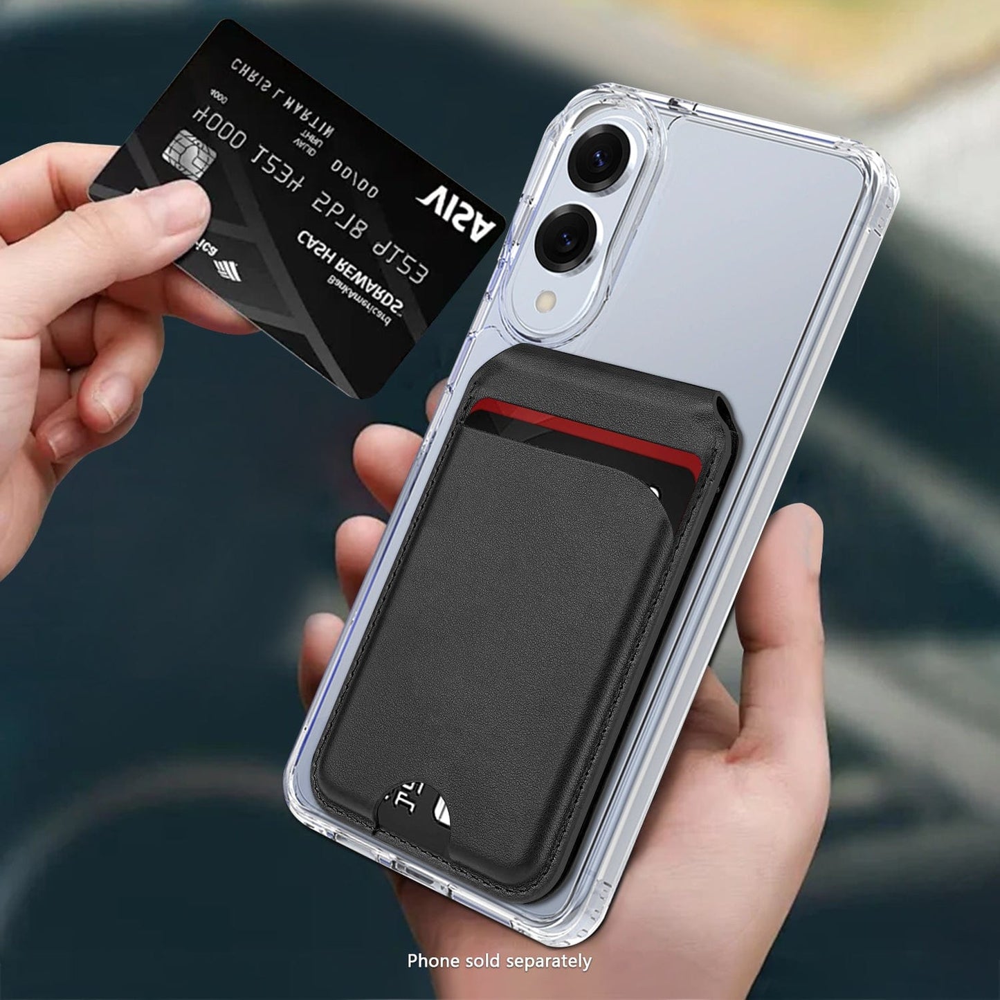 Samsung Galaxy S25 Edge Clear Case – Wallet, Anti-Slip Grip | Venture Series