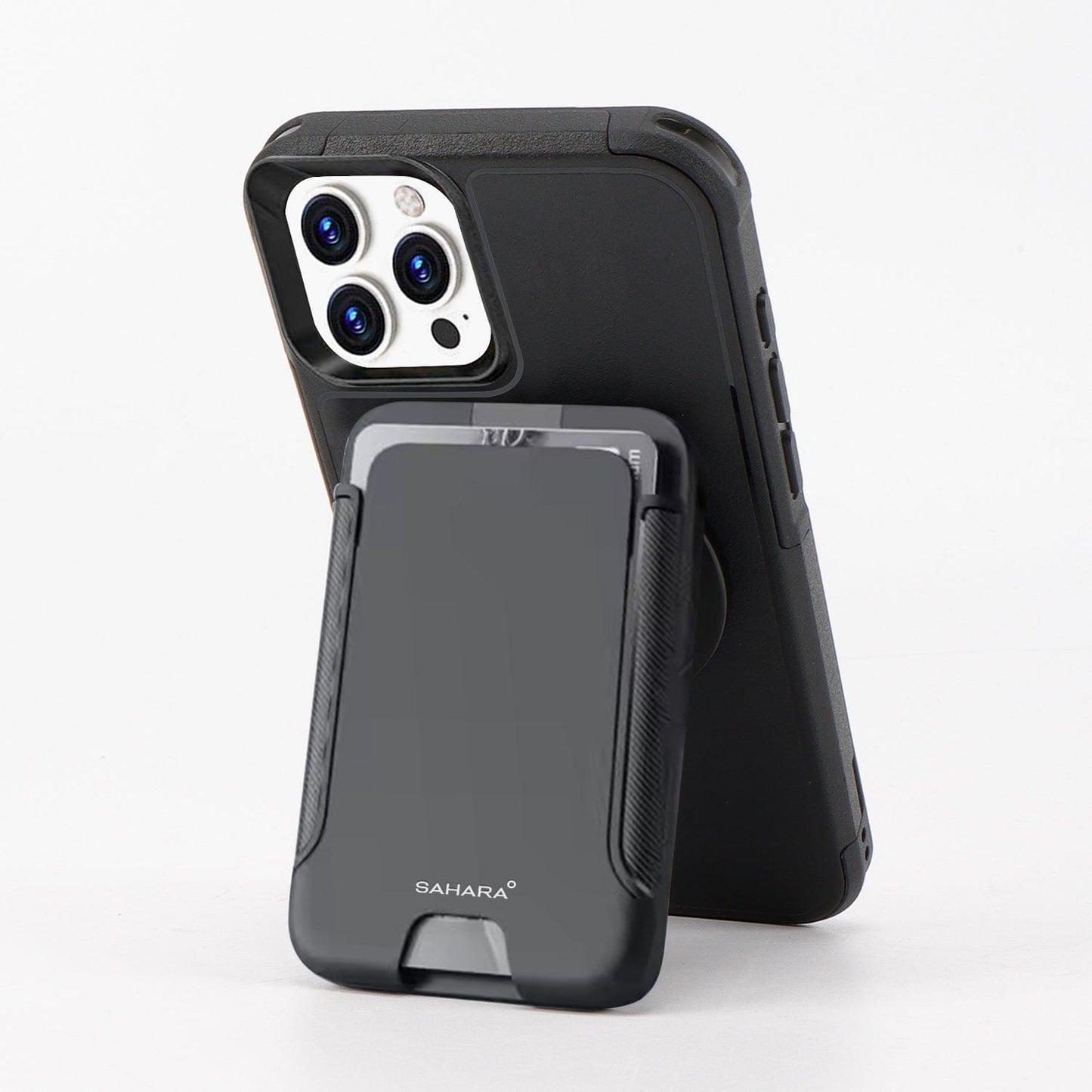 iPhone 16 Pro Max Rugged Wallet Case with Kickstand - MagSafe, Card Holder | Raider Series