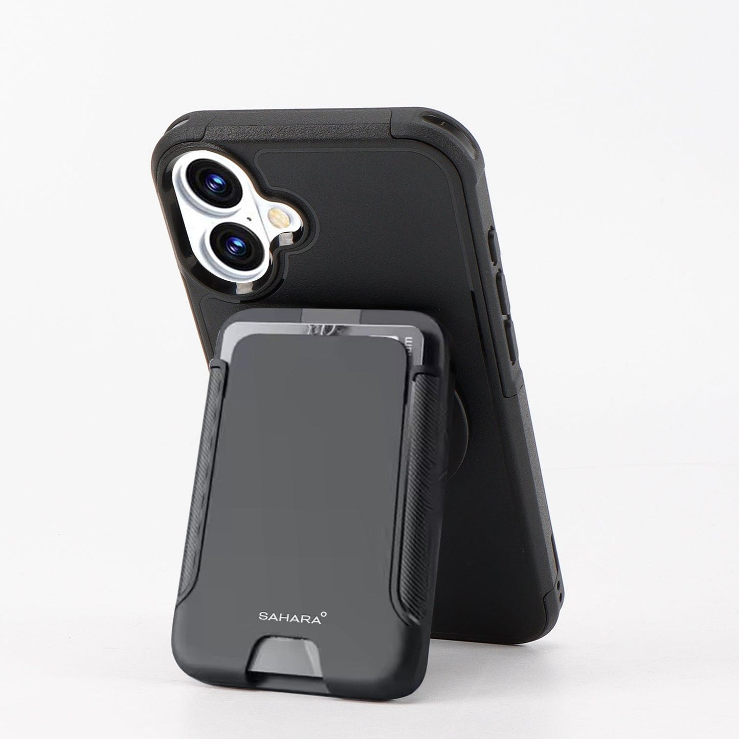 iPhone 16 Rugged Wallet Case with Kickstand - MagSafe, Card Holder | Raider Series