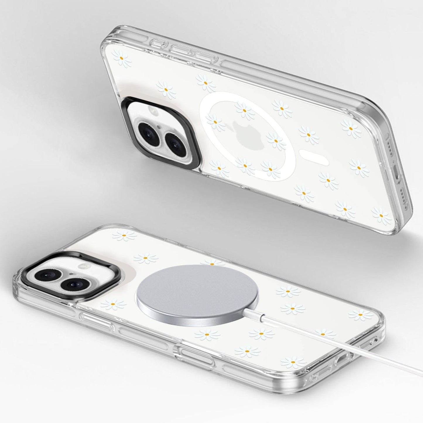 iPhone 16 Plus Floral Design Case with Swappable Back - Wireless Charging | Inspire Series