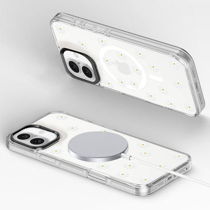 iPhone 16 Plus Floral Design Case with Swappable Back - Wireless Charging | Inspire Series