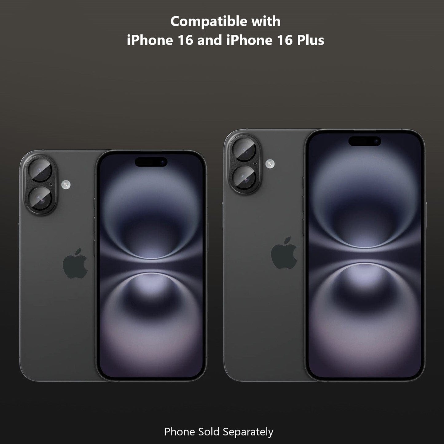 iPhone 16/16 Plus Camera Lens Protector - Flexible Glass, 2-Pack | ZeroDamage