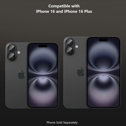 iPhone 16/16 Plus Camera Lens Protector - Flexible Glass, 2-Pack | ZeroDamage