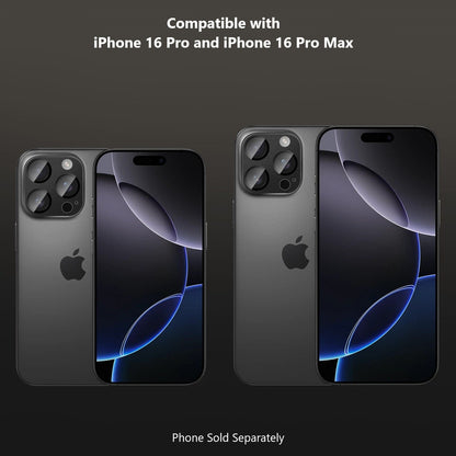 iPhone 16 Pro/Pro Max Camera Lens Protector - Ultra-Strong, Flexible Glass, 2- Pack | ZeroDamage