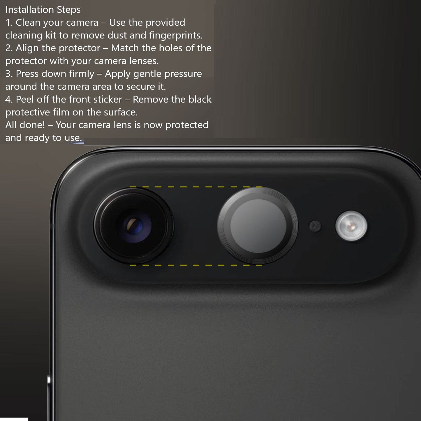 iPhone Air Camera Protector - Eagle Eye, Ultra-Strong Glass (2-Pack) | ZeroDamage