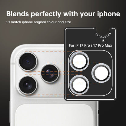 iPhone 17 Pro / 17 Pro Max Camera Protector - Sparkle Eagle Eye, Titanium Glass (2-Pack)| ZeroDamage