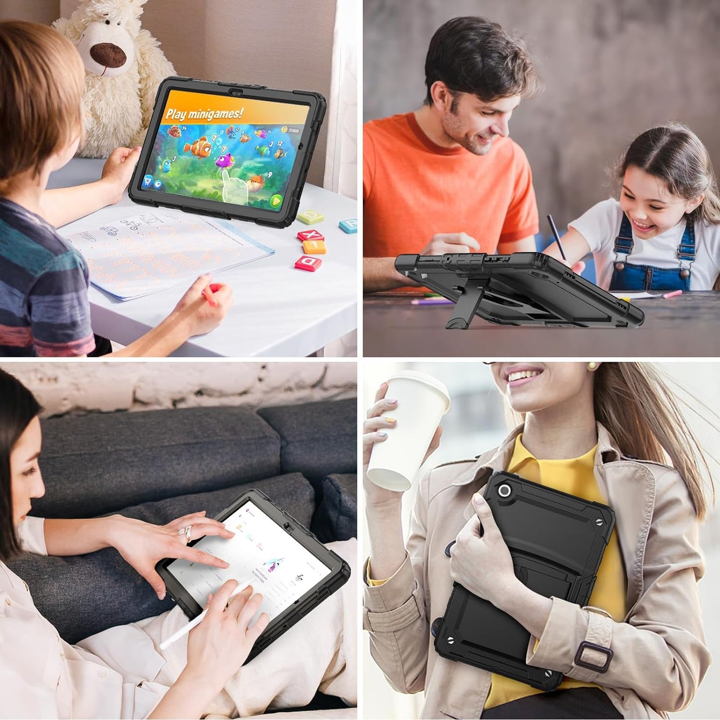 Samsung Galaxy Tab A11+ / Tab A9+ Case - Heavy-Duty, Kickstand | Raider Series