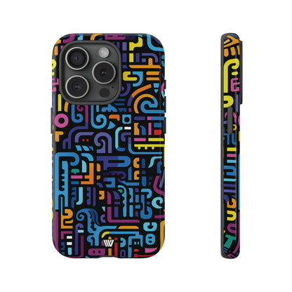 NEON GLYPHS | Tough Phone Case