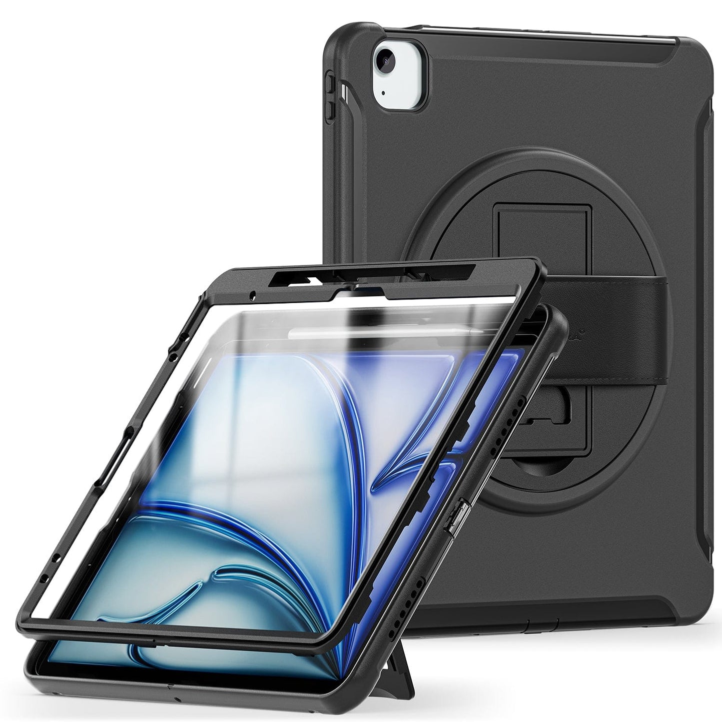 iPad Air 11-inch (M2 / M3 / M4) Case - Heavy-Duty, Hand Strap | Raider Series
