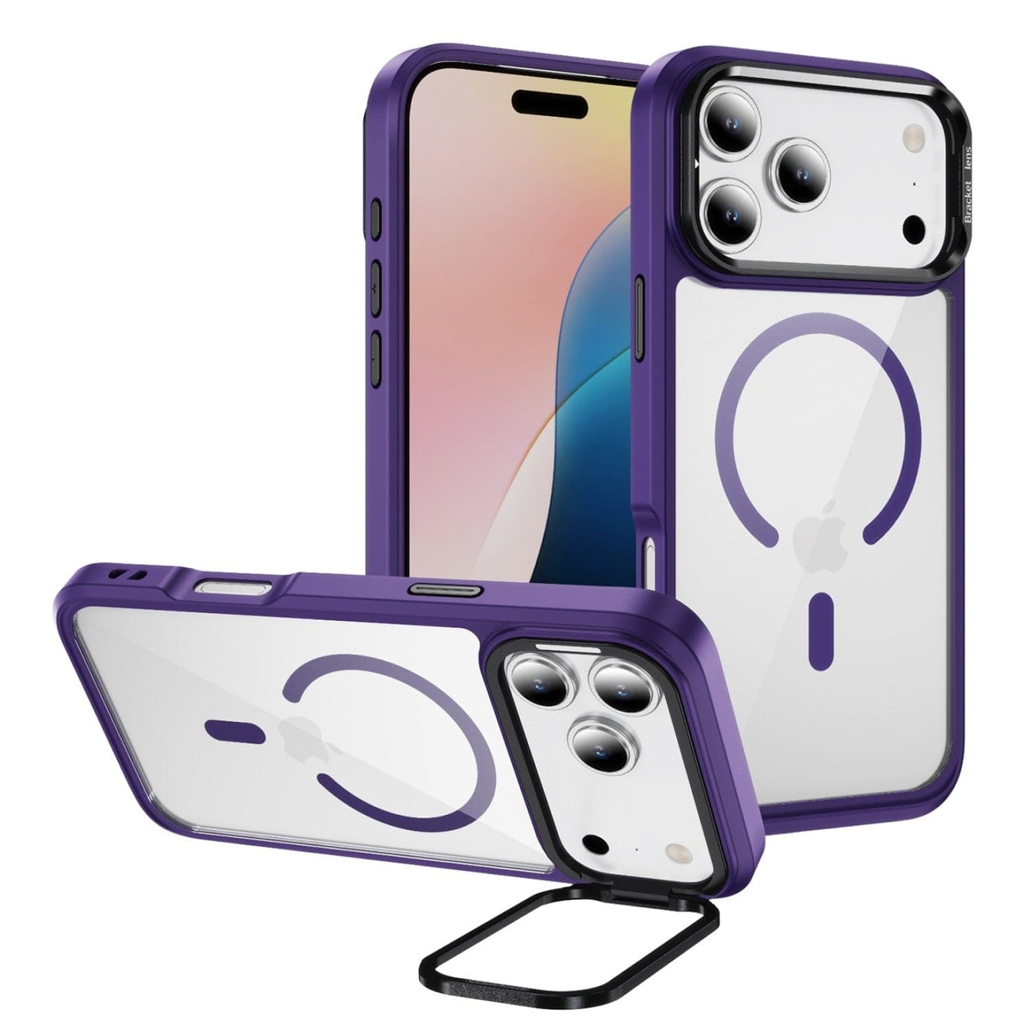 iPhone 17 Pro Max Clear Back Case - Durable, Kickstand, MagSafe | Raider ArmorPro Series