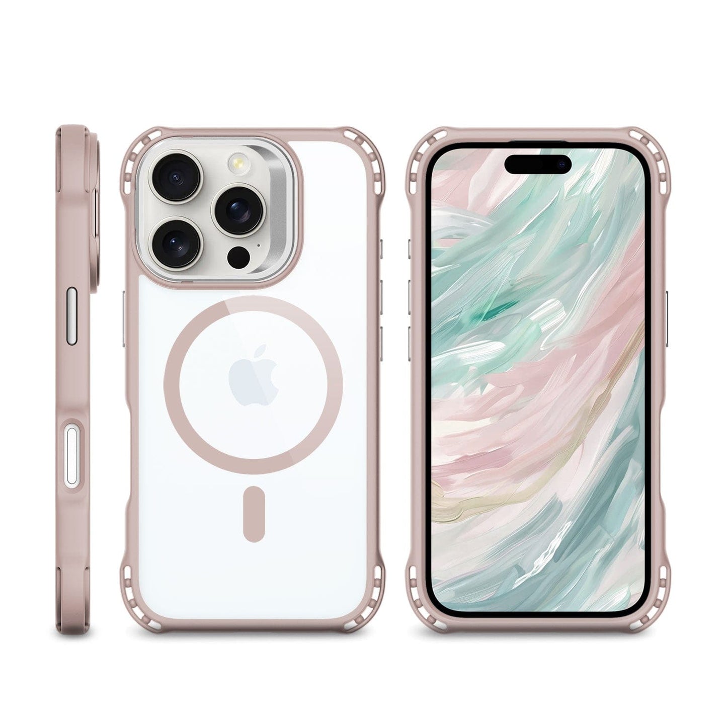 iPhone 16 Pro Clear Kickstand Case - Anti-Slip, Rugged, MagSafe | Venture Series