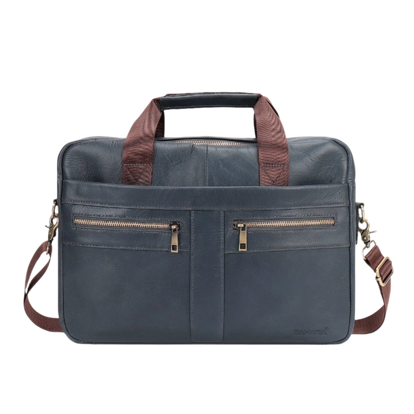 Genuine Leather Business Bag Briefcase - Laptops up to 16-inch