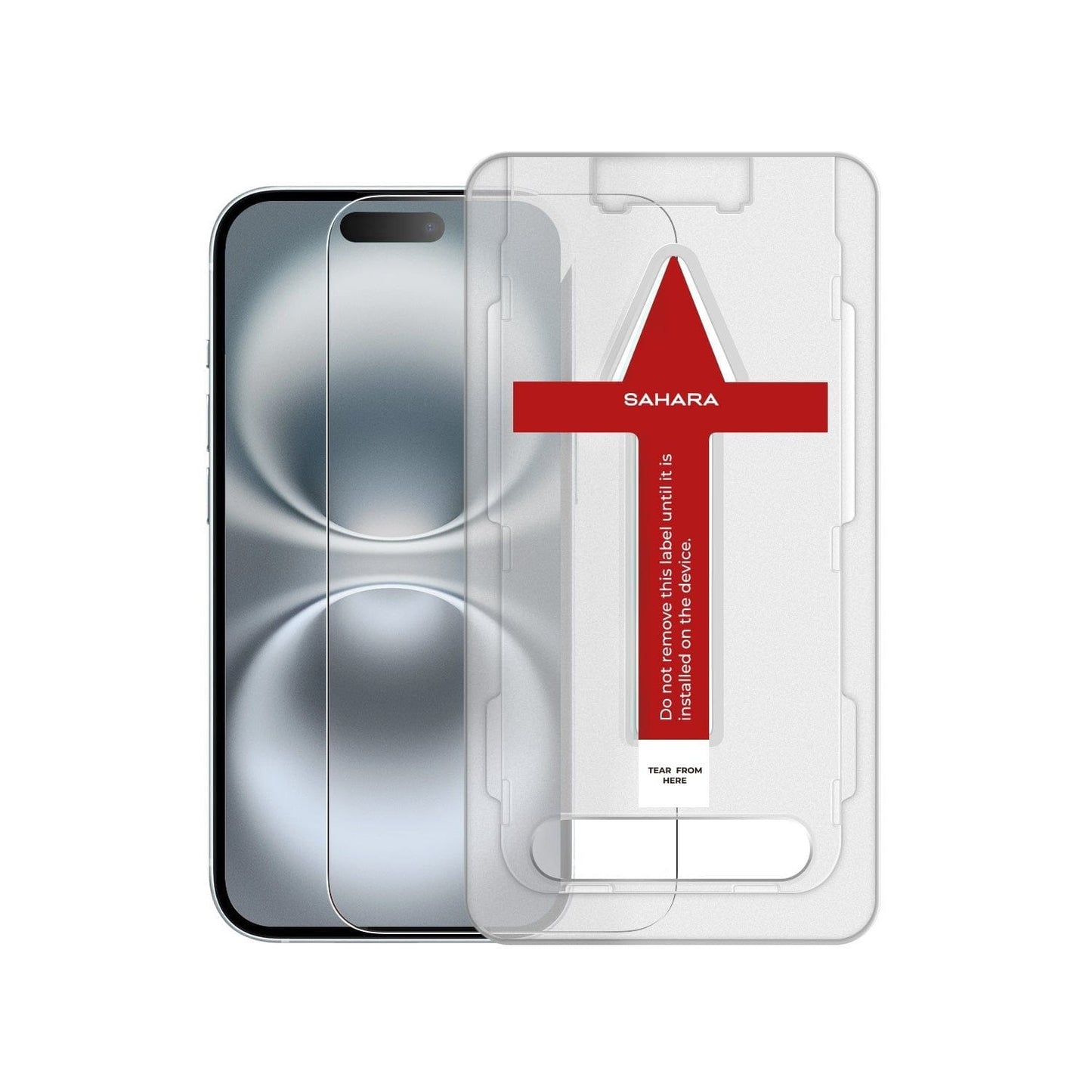 iPhone 16 Plus Tempered Glass Screen Protector - 9H Hardness, Anti-Fingerprint | ZeroDamage