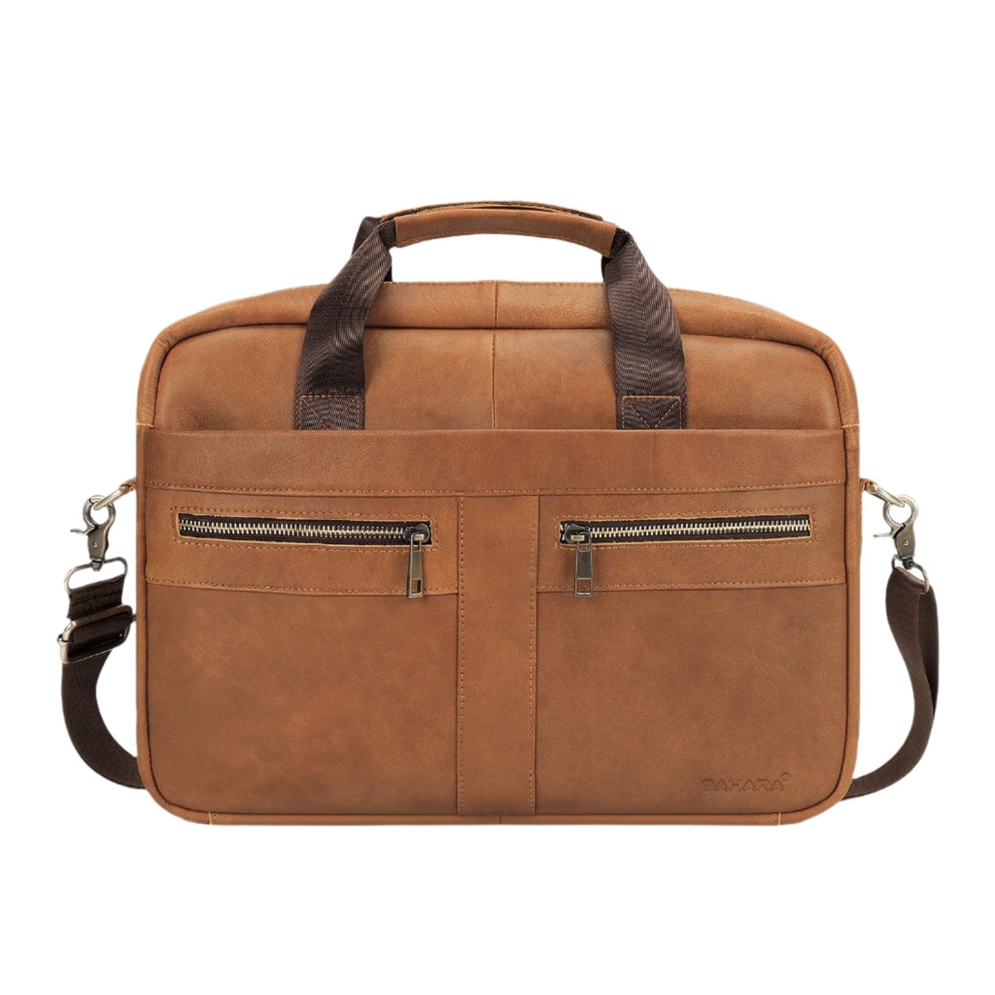 Genuine Leather Business Bag Briefcase - Laptops up to 16-inch
