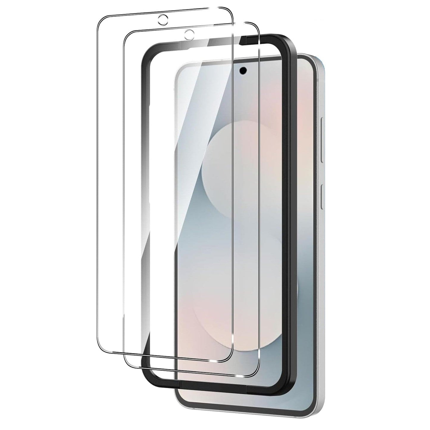 Samsung Galaxy S25 FE Screen Protector - Ultra-Strong Tempered Glass (2-Pack, Clear) | ZeroDamage