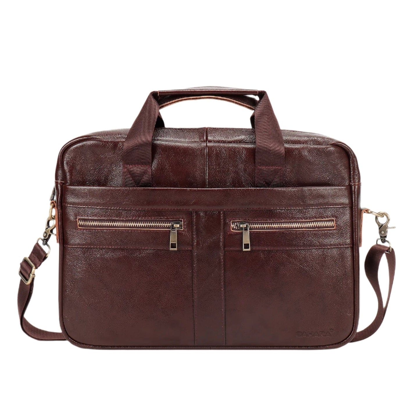 Genuine Leather Business Bag Briefcase - Laptops up to 16-inch