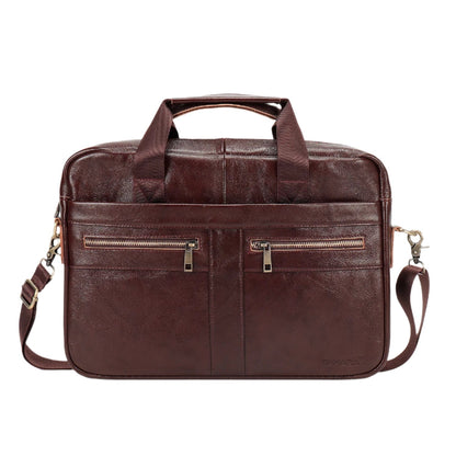 Genuine Leather Business Bag Briefcase - Laptops up to 16-inch