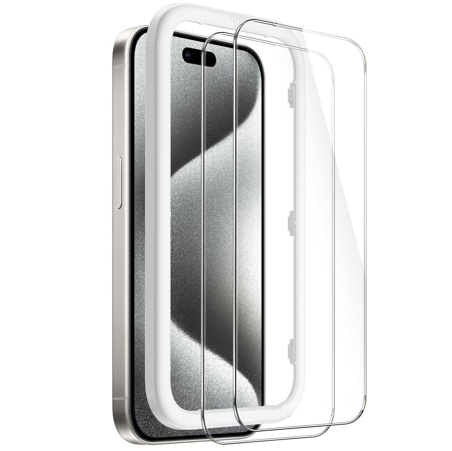 iPhone 15 Pro Max Tempered Glass Screen Protector - 2-Pack, Anti-Fingerprint | ZeroDamage