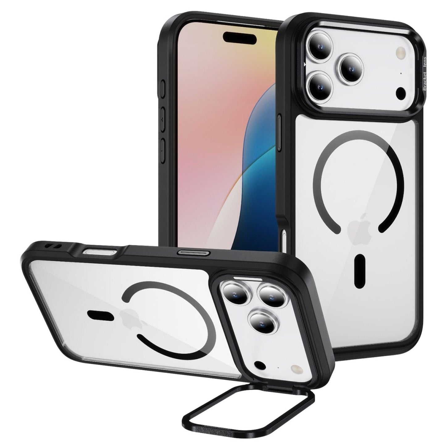 iPhone 17 Pro Max Clear Back Case - Durable, Kickstand, MagSafe | Raider ArmorPro Series