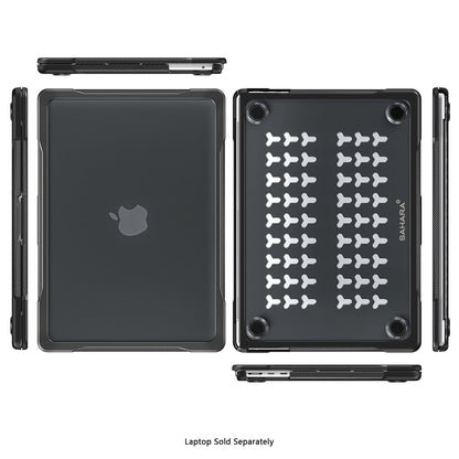 MacBook Pro 16-Inch M1–M5, M5 Pro/M5 Max Clear/Black Case - Shock-Absorbing Corners | Raider Series