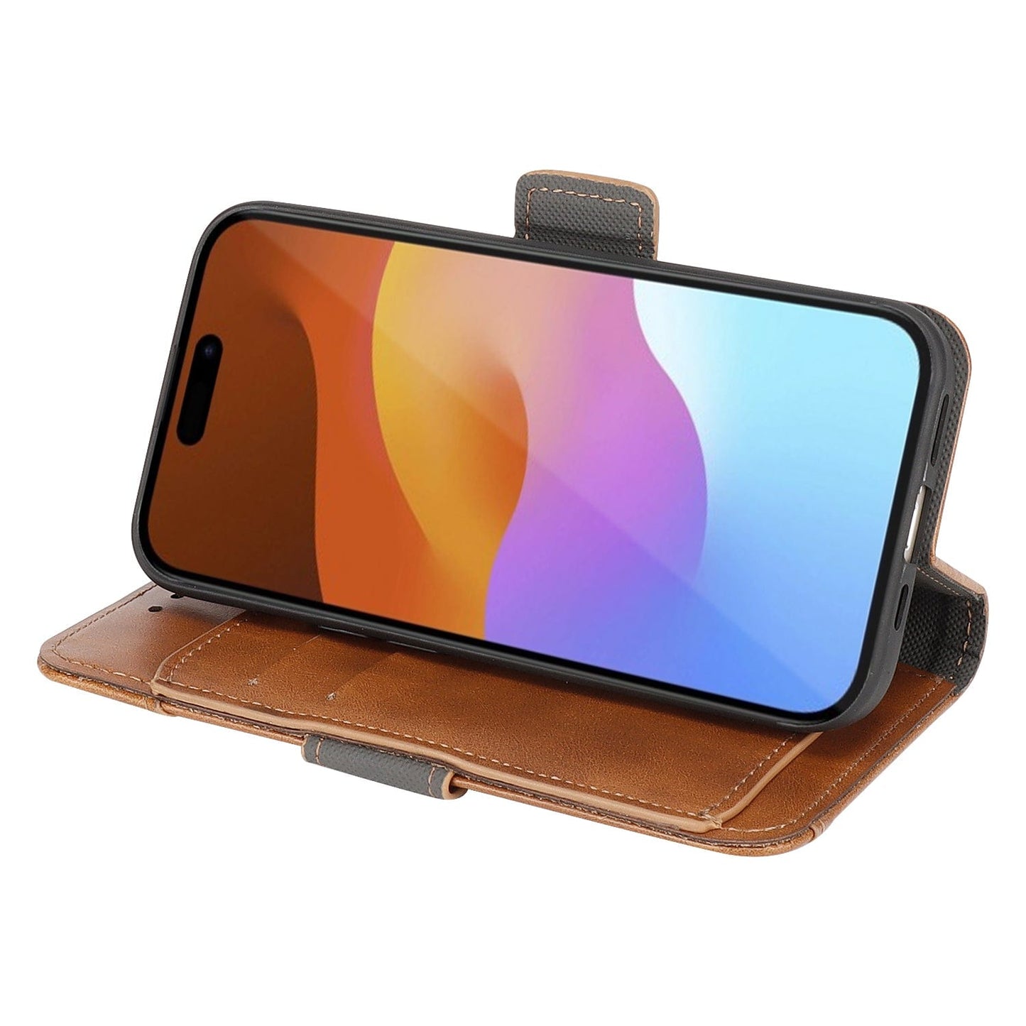 iPhone 15 Pro Leather Wallet Case with MagSafe - Card Holder | Indy Series