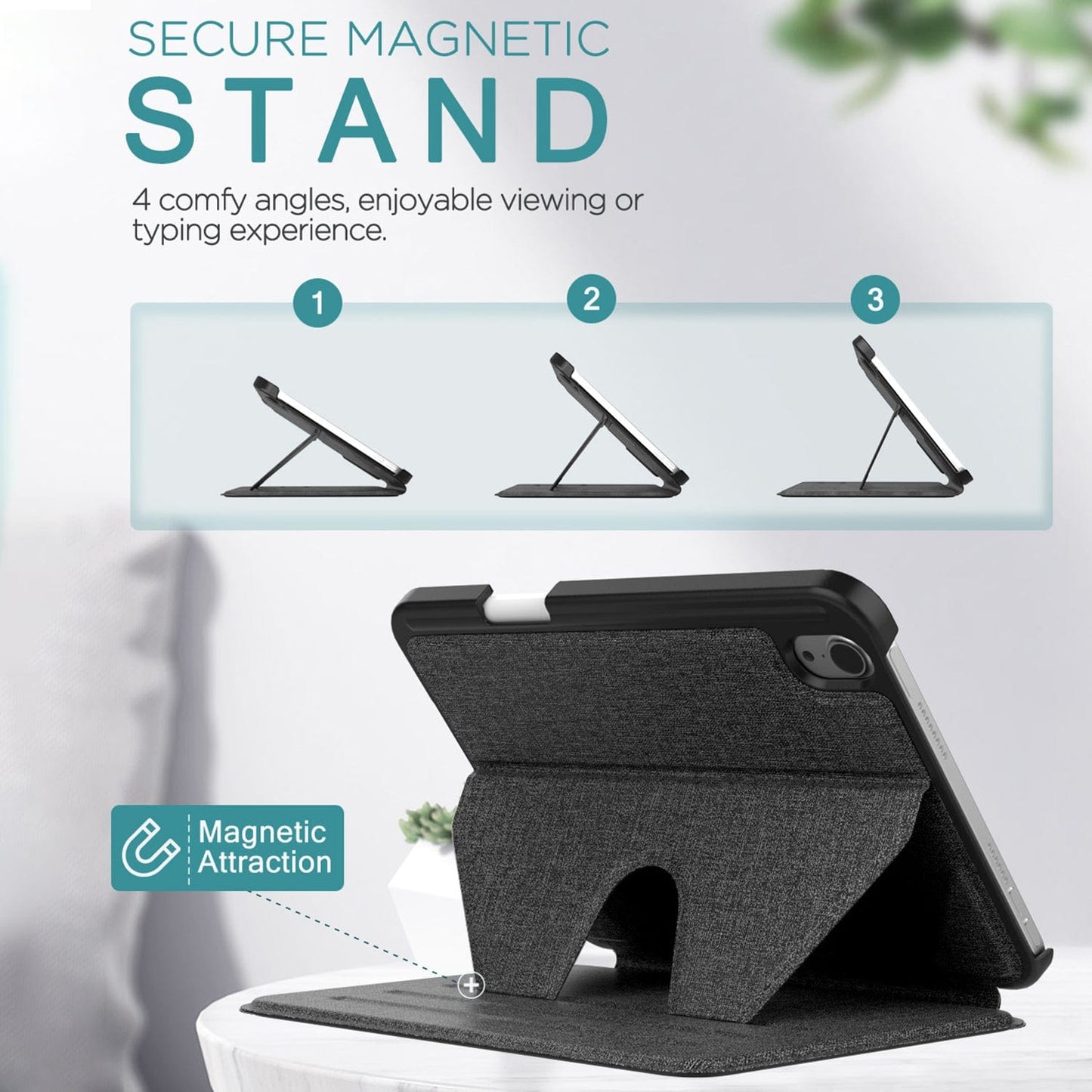 Venture Series Kickstand Case - Apple iPad mini (A17 Pro) and Apple iPad mini (6th Generation 2021)