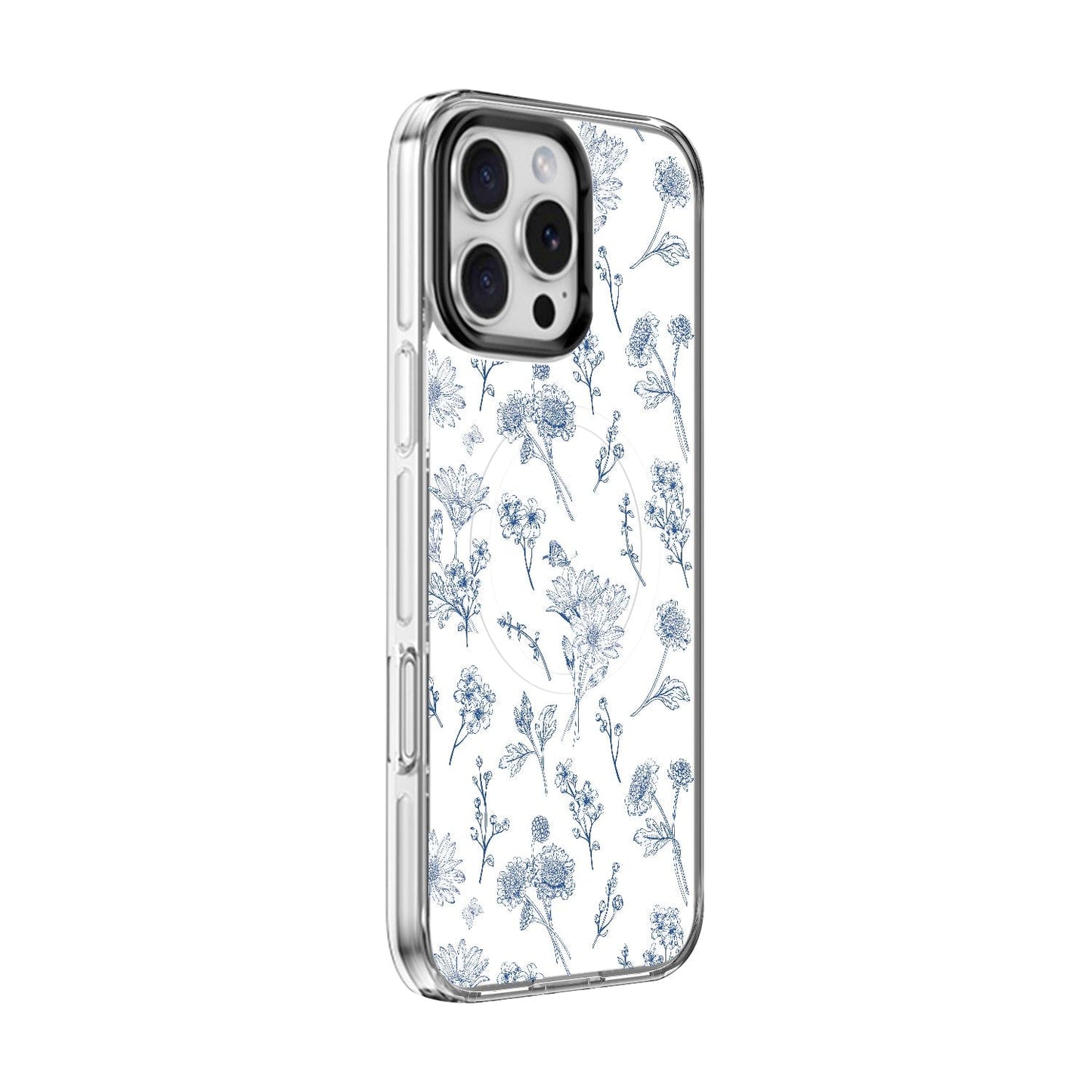 iPhone 16 Pro Case with Swappable Floral & Marble Designs - Wireless Charging | Inspire Series