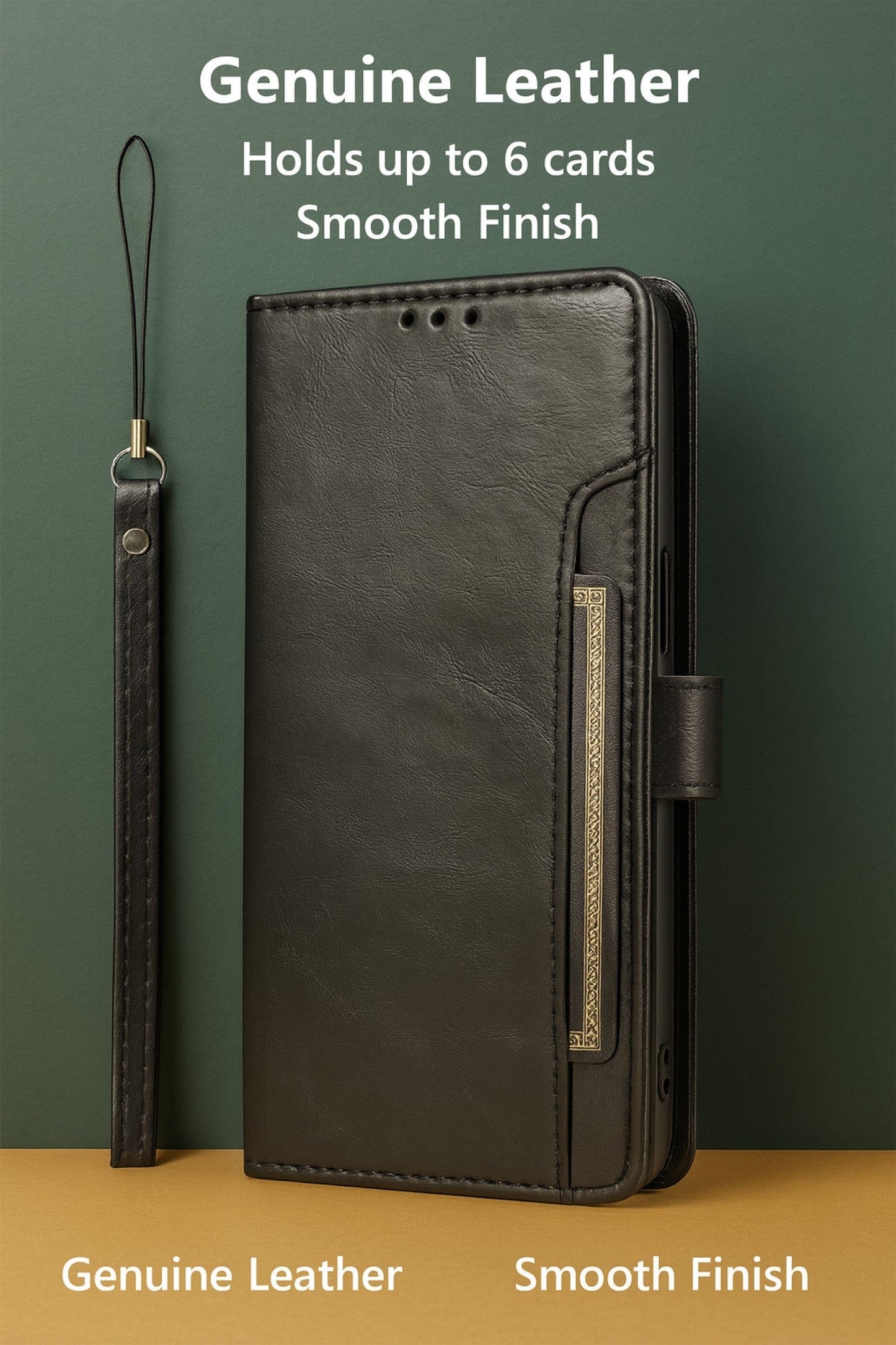 iPhone 17 Case - Leather Folio Wallet | Indy Series
