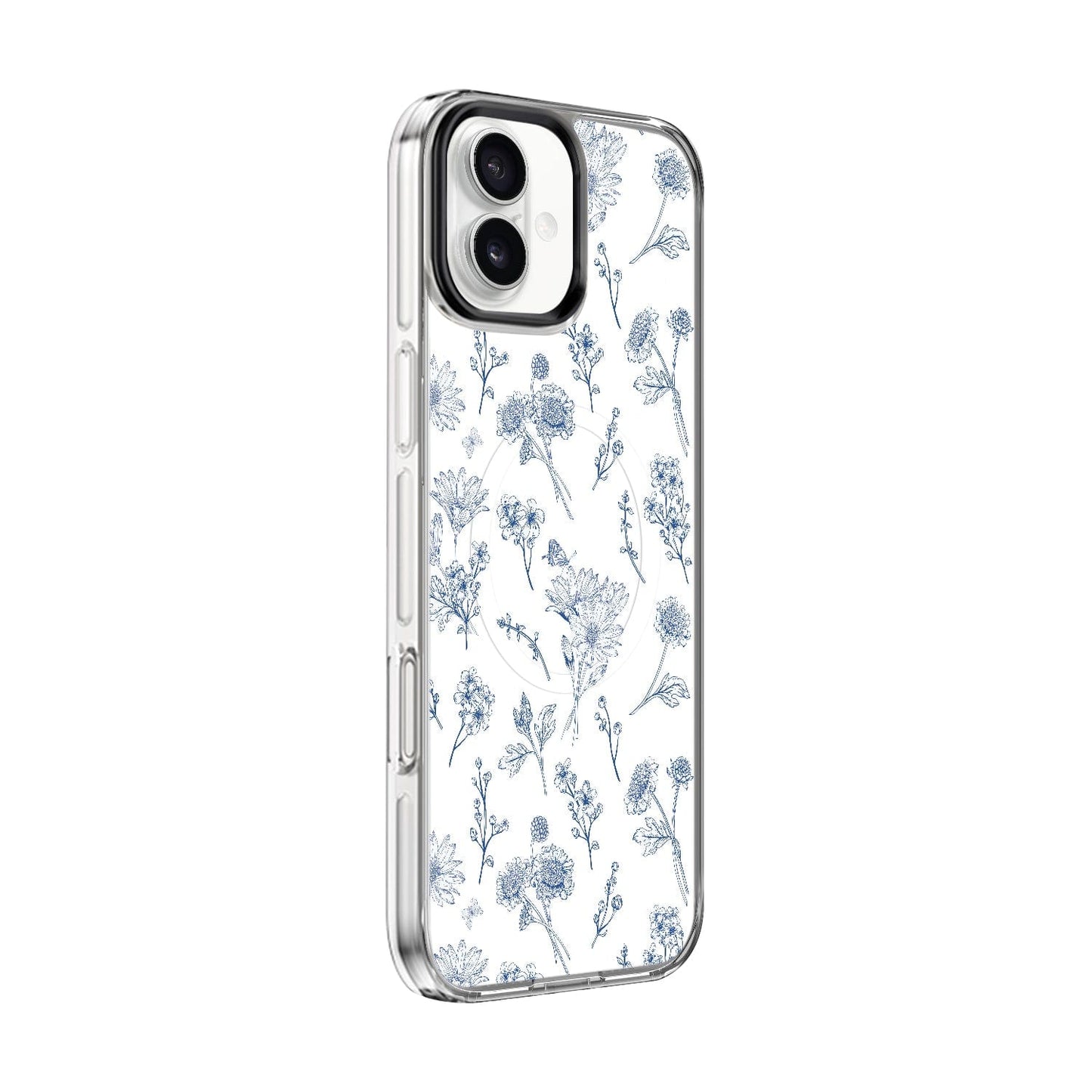 iPhone 16 Floral Design Case with Swappable Back - Wireless Charging | Inspire Series