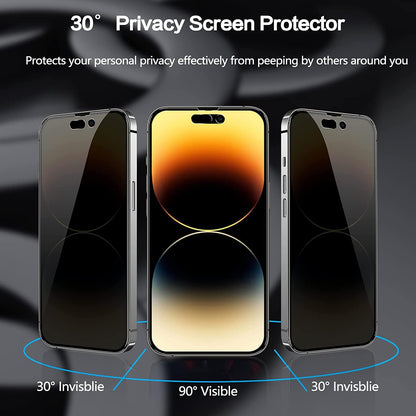 iPhone 15 Plus Privacy Tempered Glass Screen Protector - 2-Pack, Anti-Spy | ZeroDamage
